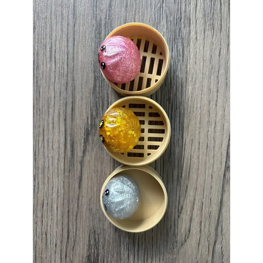 New Glitter Bao Buns TRIPLE Glitter with Original Packaging Squishy Toys